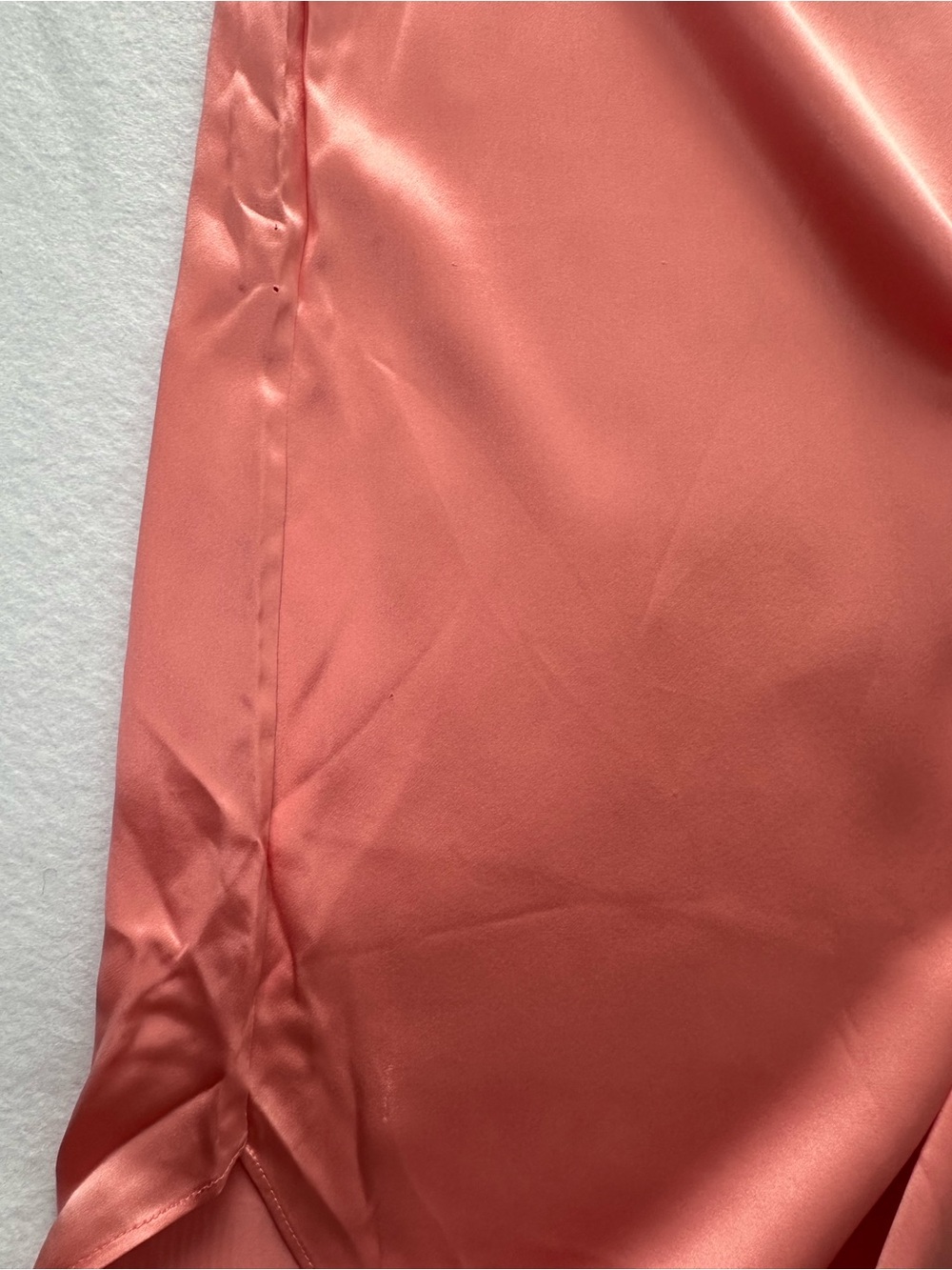 Vintage Victoria’s Secret Gold Label Silk Nightshirt Coral Pink Size L 90’s - Picture 13 of 14